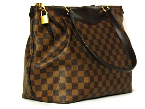 louis vuitton briefcase damier|louis vuitton checkered tote bag.